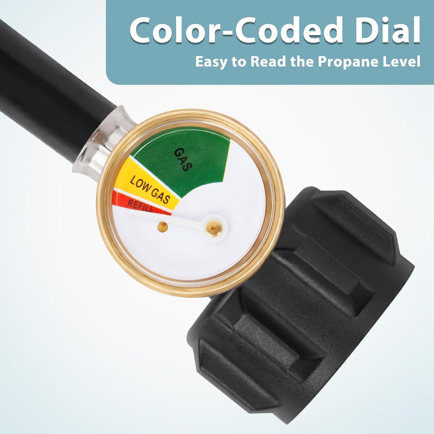 Adaptador manguera propano 12ft para calentador Buddy