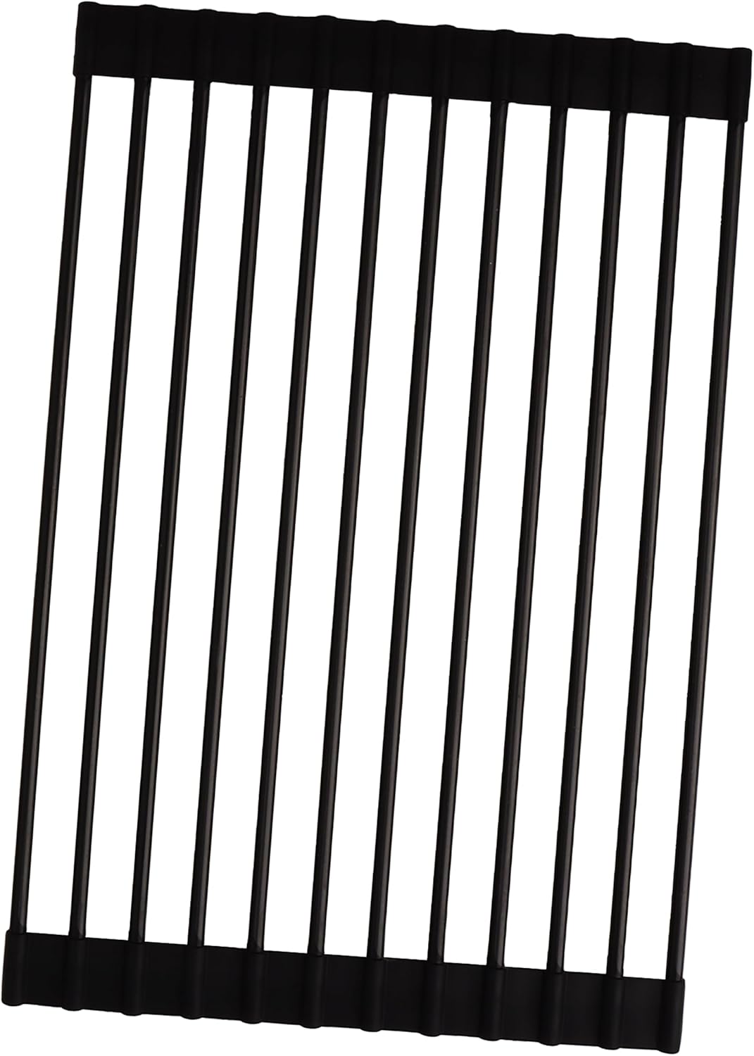 Escurridor platos enrollable silicona 14.5x7pulg negro