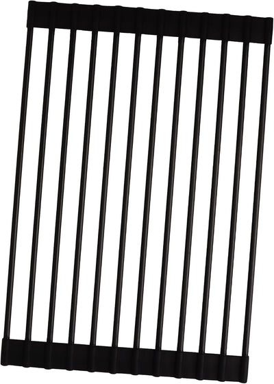 Escurridor platos enrollable silicona 14.5x7pulg negro