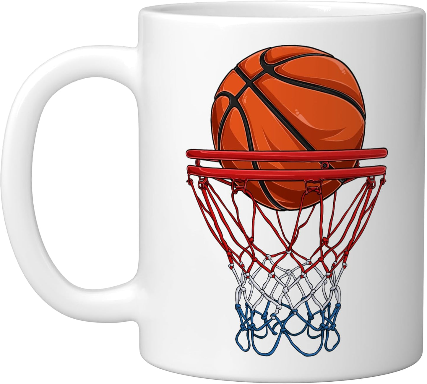 Mug Cerámica Baloncesto Blanco