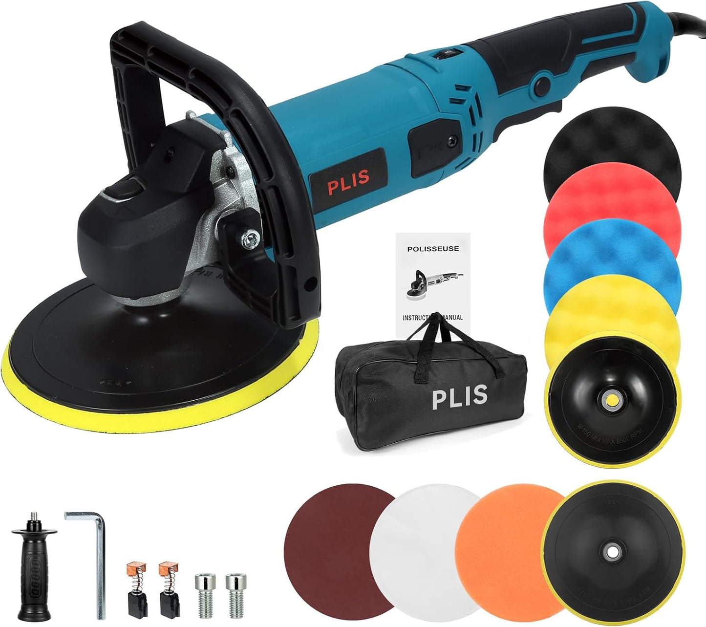 Pulidora automóvil 6/7 pulg 1300W 6 vel
