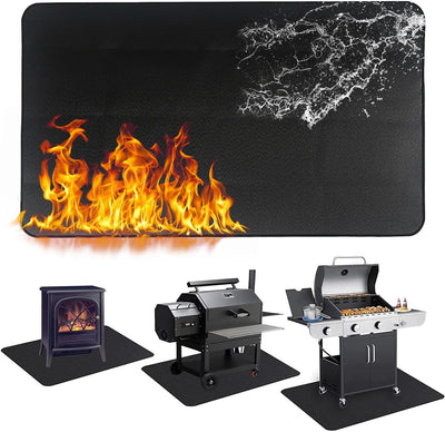 Alfombrillas ignífugas para parrilla 65x48pulg exterior