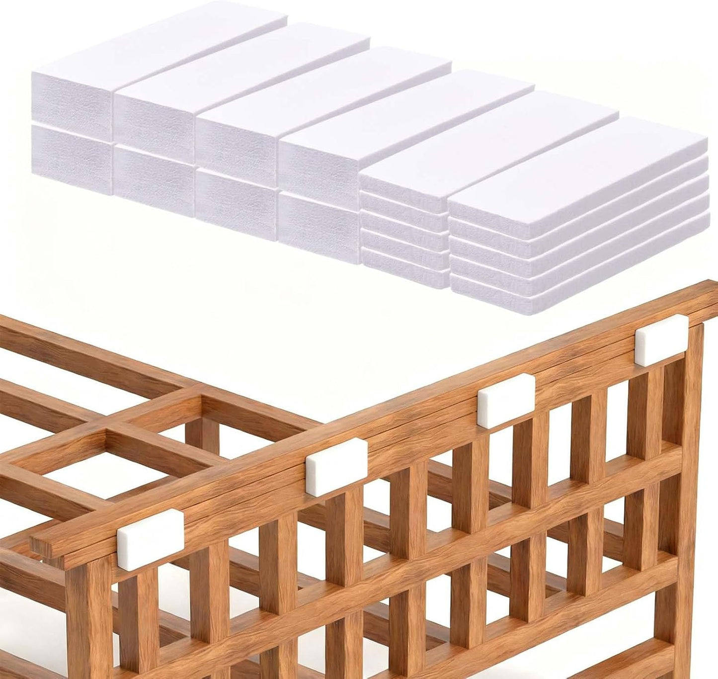 Protectores pared muebles espuma EVA 10uds 0.59pulg
