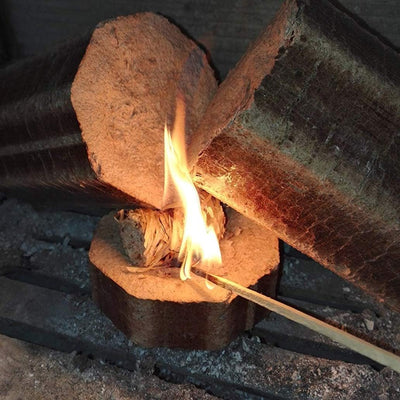 Iniciadores de fuego para chimenea fogata parrilla larga combustión