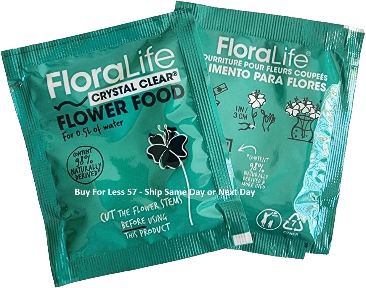 Polvo para flores cortadas 100 pzas 0.18oz