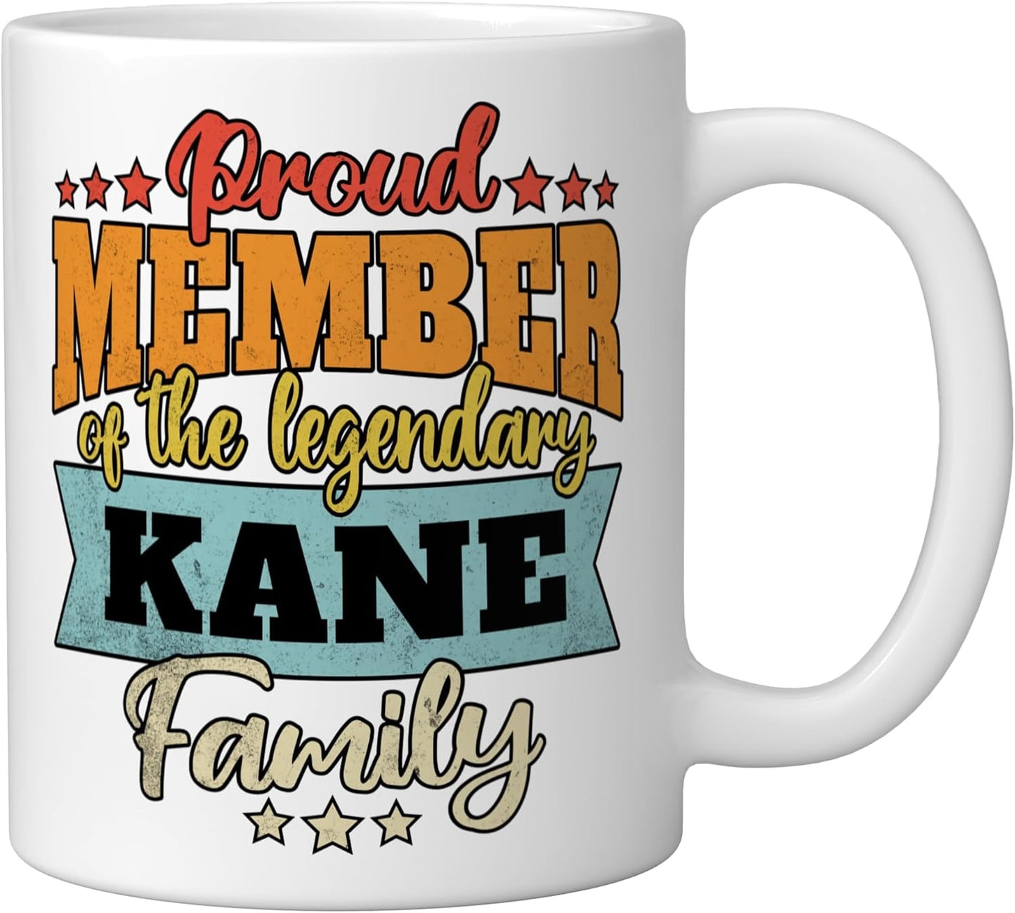 Taza cerámica Kane Family Kane en blanco