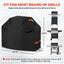 Cubierta parrilla 59pulg impermeable correas ajustables