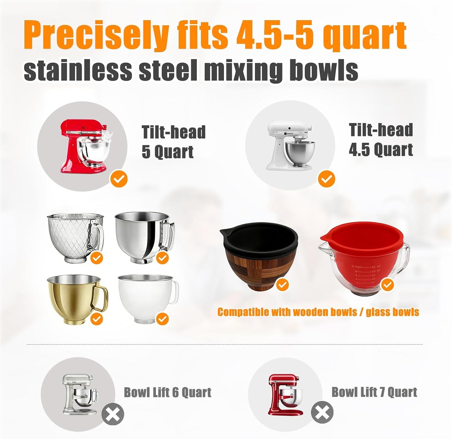2 Forros Silicón Batidoras KitchenAid 4.5-5qt