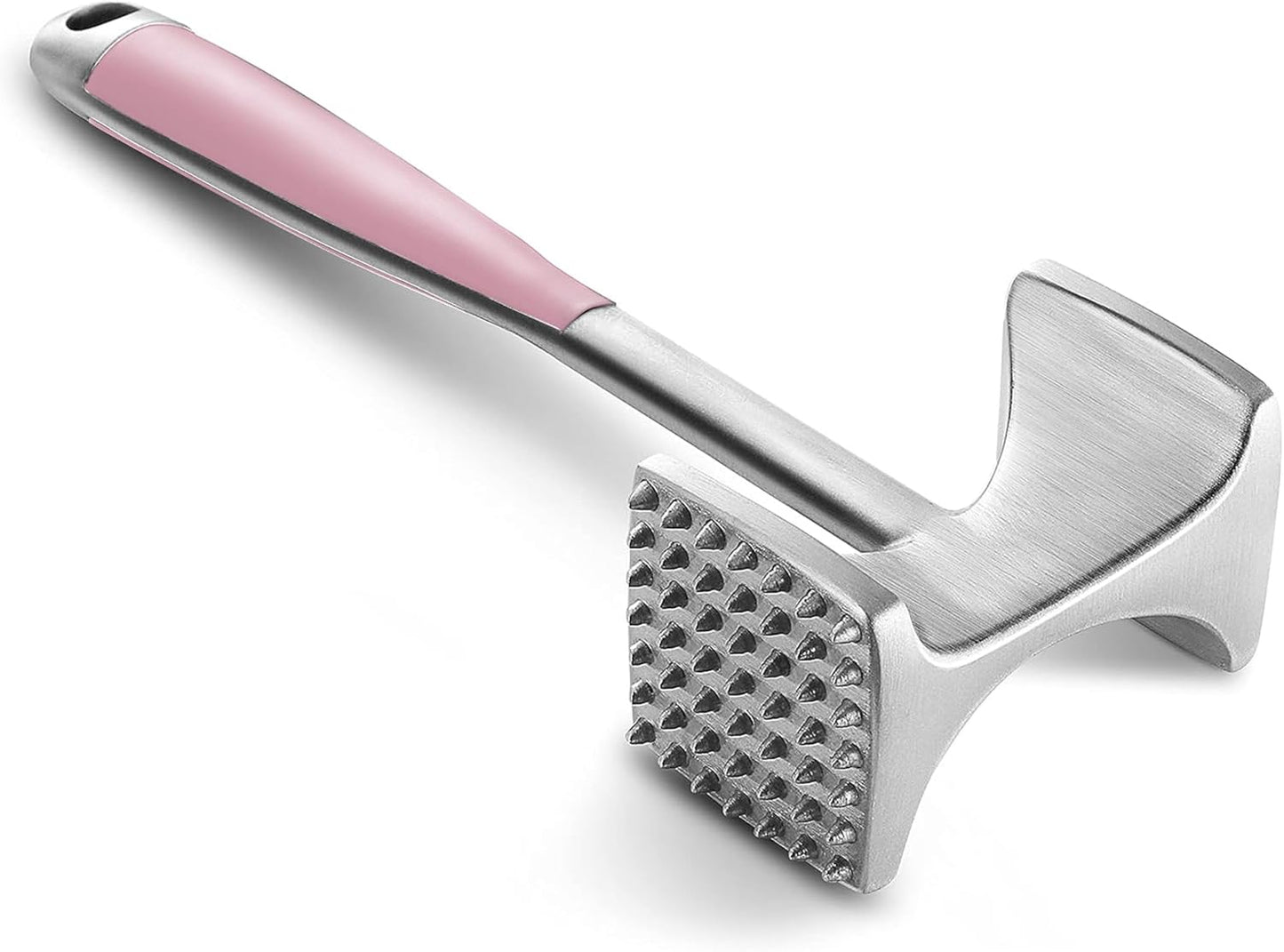 Martillo ablandador carne mango cómodo doble cara rosa
