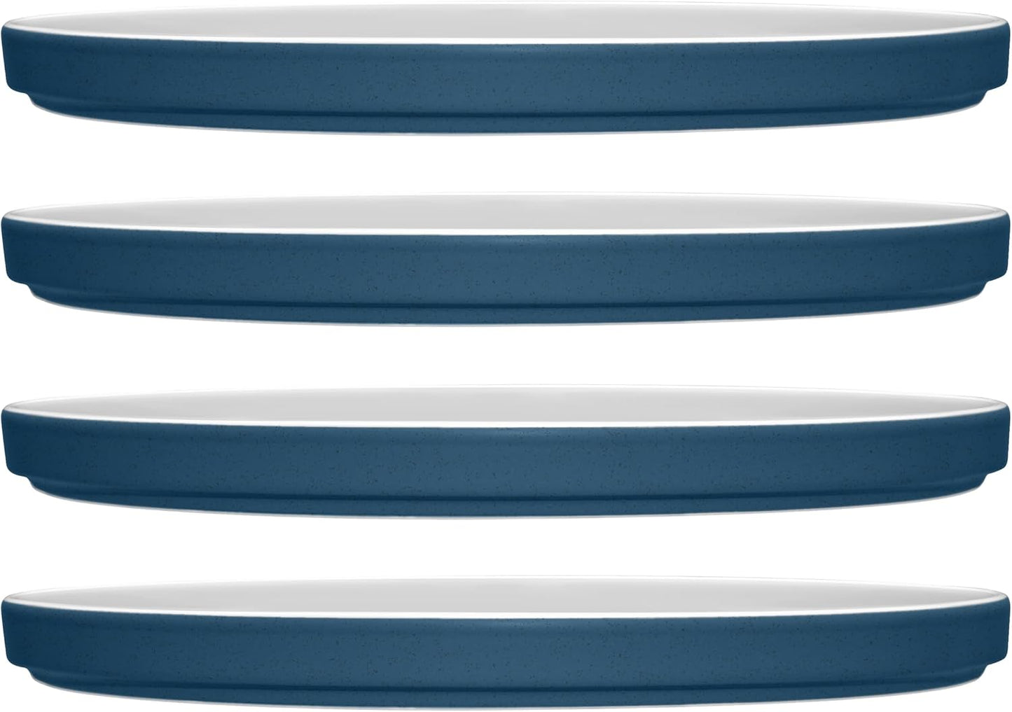 Set 4 Platos Cerámica Azul 9.75"