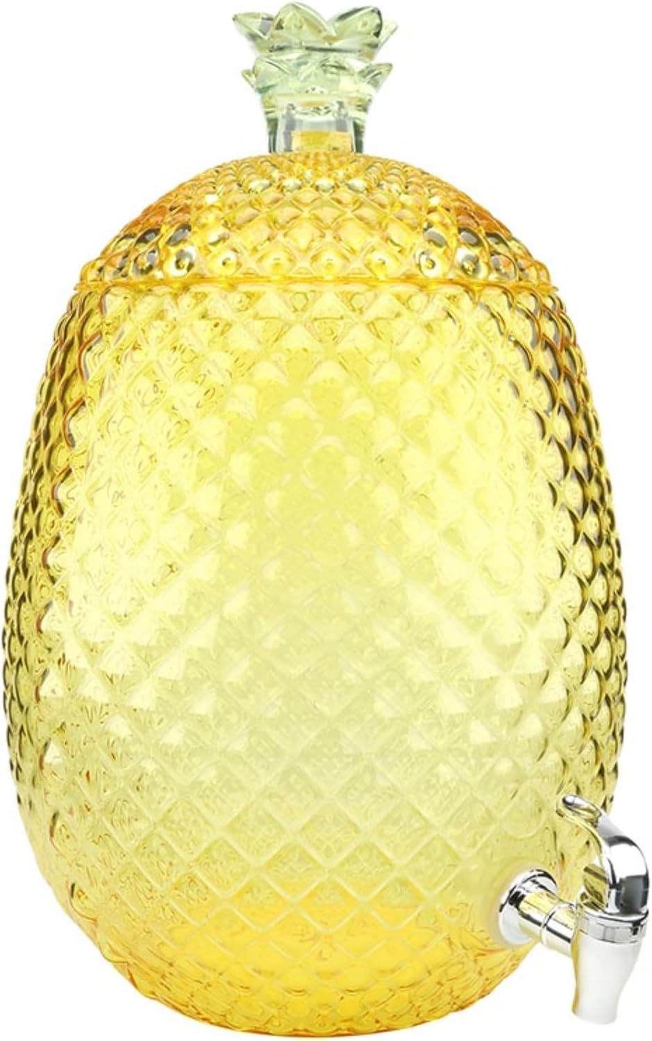 Dispensador bebidas acrílico 1.8gal piña amarilla
