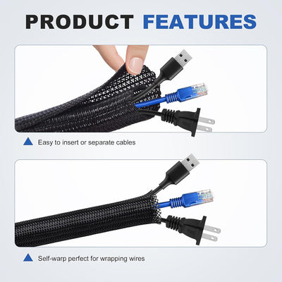 Fundas protectoras para cables 16pulg comp computadora TV USB