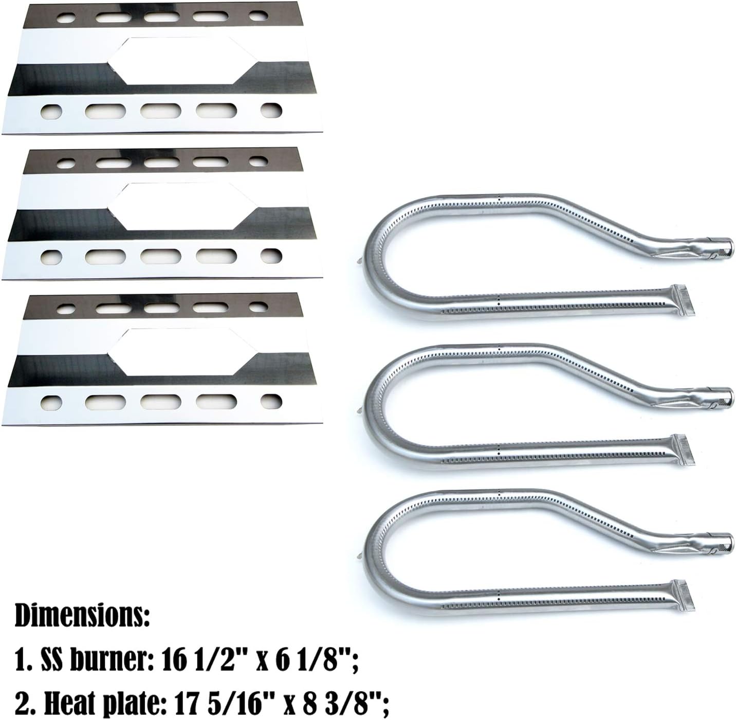 Kit 3 piezas repuesto quemador acero inox Nexgrill