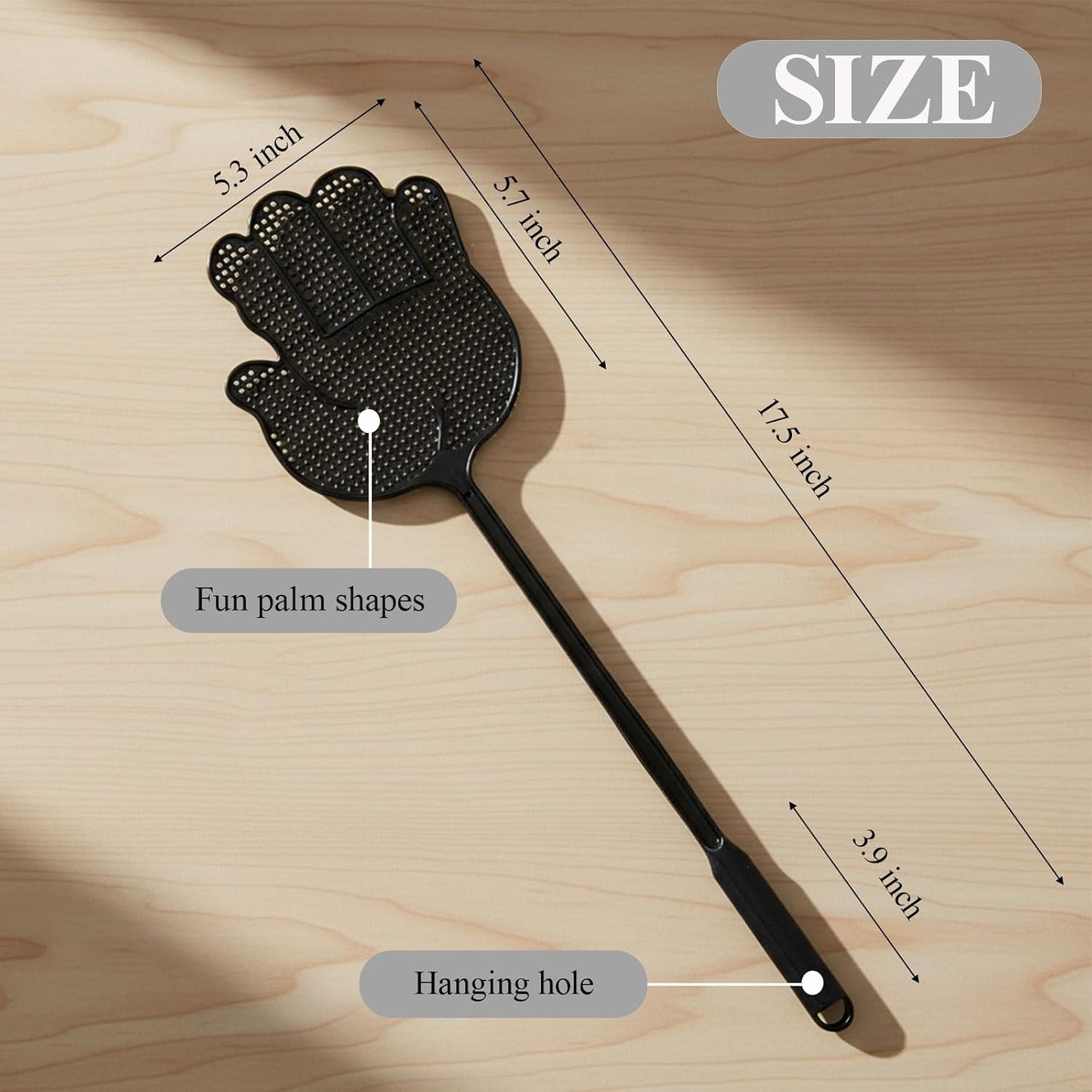 Matamoscas en forma de mano antideslizante pack 3 para cocina