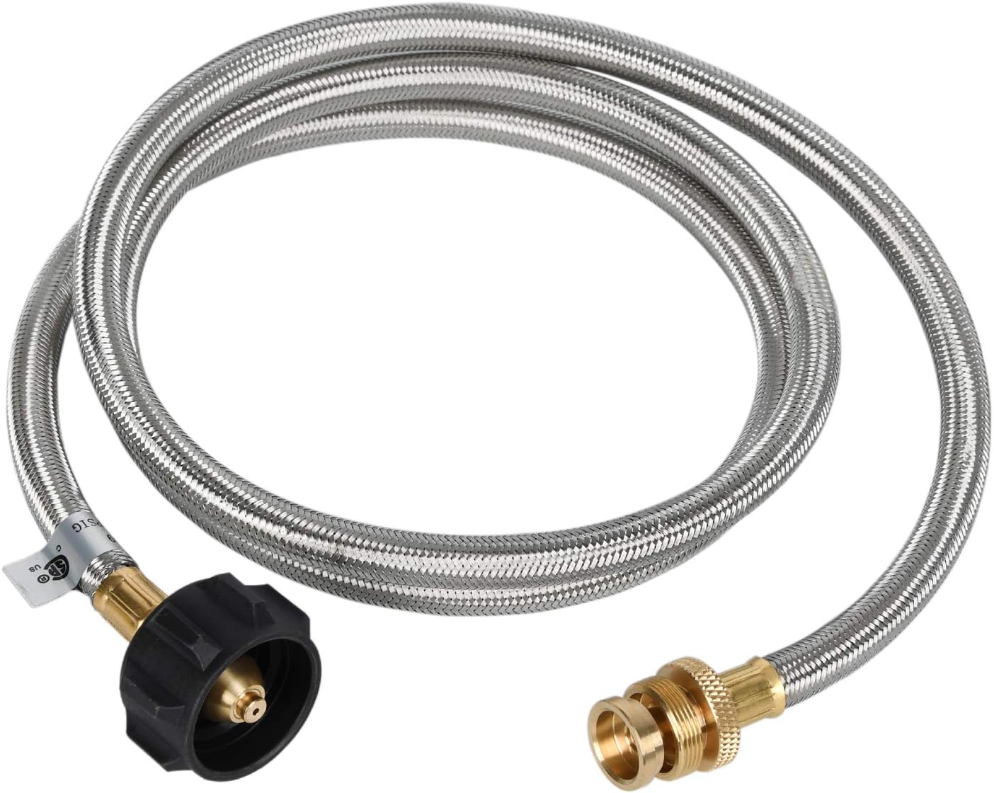 Manguera adaptador propano acero inox 4ft para parrilla Buddy