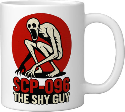 Taza Cerámica Arte Terrors The Shy Guy Blanca