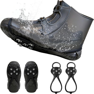 Fundas impermeables para zapatos con picos antideslizantes