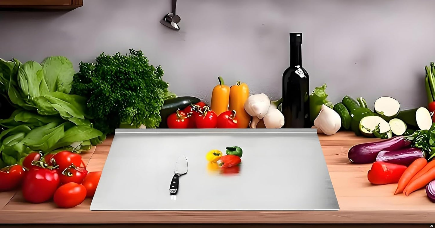 Tabla cortar acero inox grande 19.68pulg