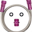 Manguera jardín acero inox 3ft hembra a hembra con conector macho