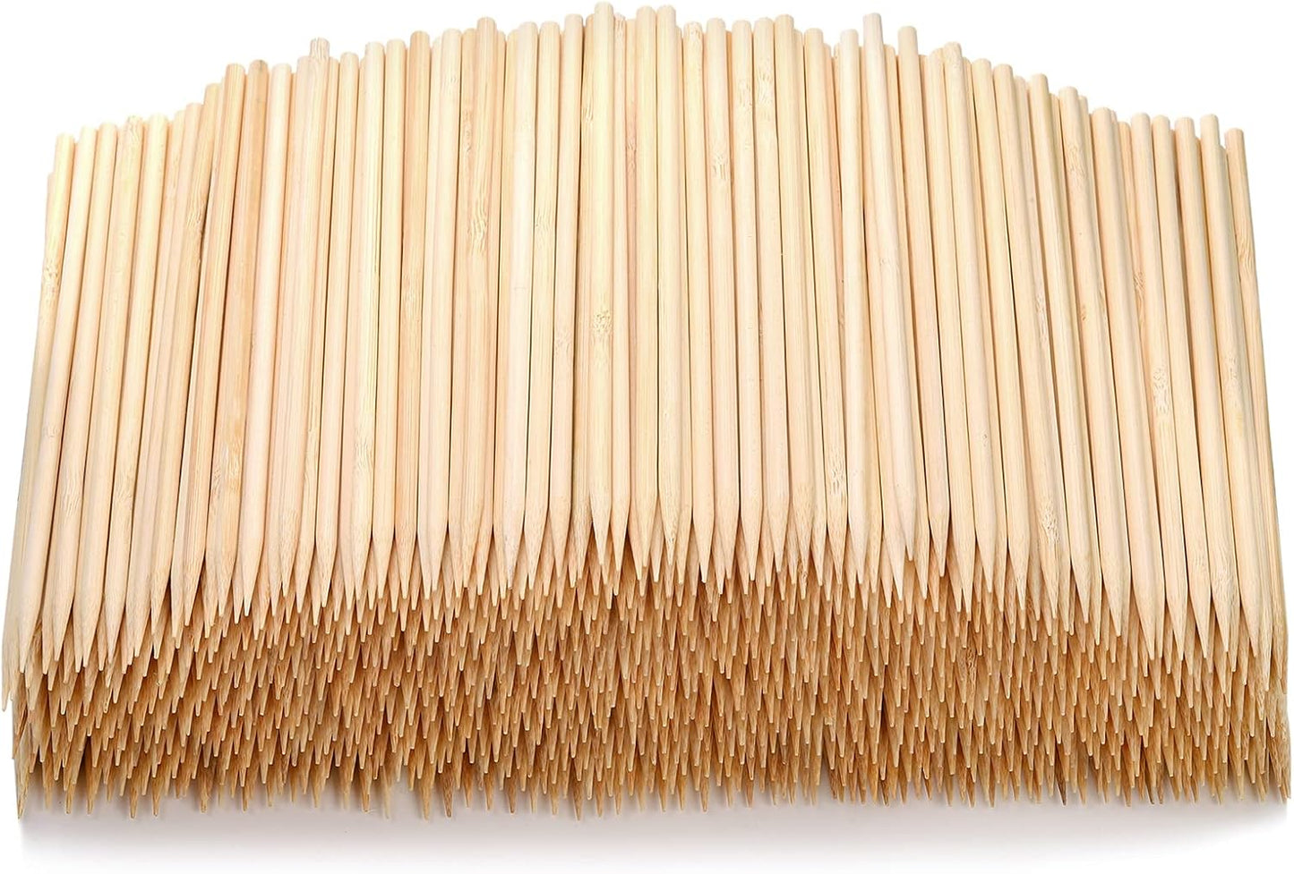 1000 Pinchos Bambú 7pulg 0.197pulg Grosor para Barbacoa Maíz Perro