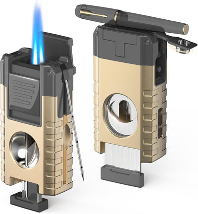 Encendedor antorcha 6en1 a prueba de viento con caja regalo
