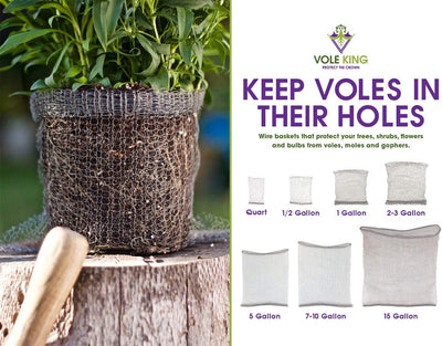 Cestas para plantas 1qt pack 4 protege árboles flores