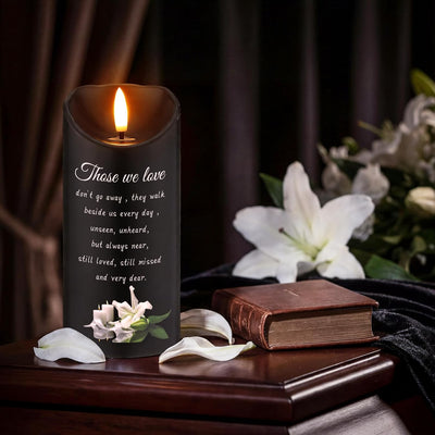Velas LED lirio regalo condolencias con batería