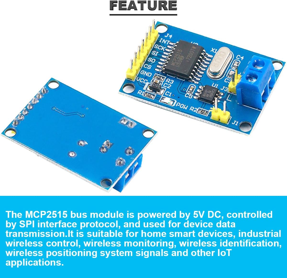 Módulo Bus CAN MCP2515 TJA1050 SPI para Arduino