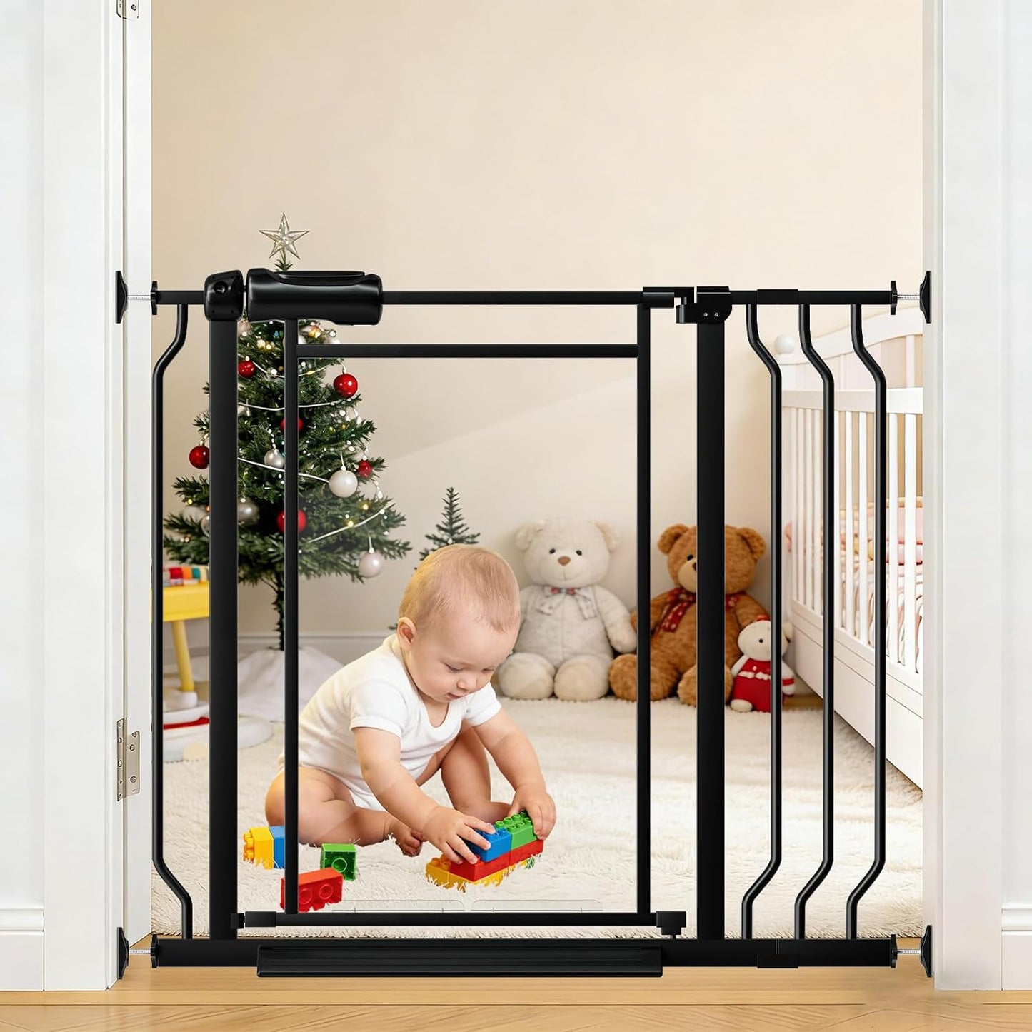 Puerta acrílico transparente para bebés y perros 29.5-38.5pulg