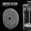 5 Pzas Filtro Cafetera Acero Inox 3" Universal