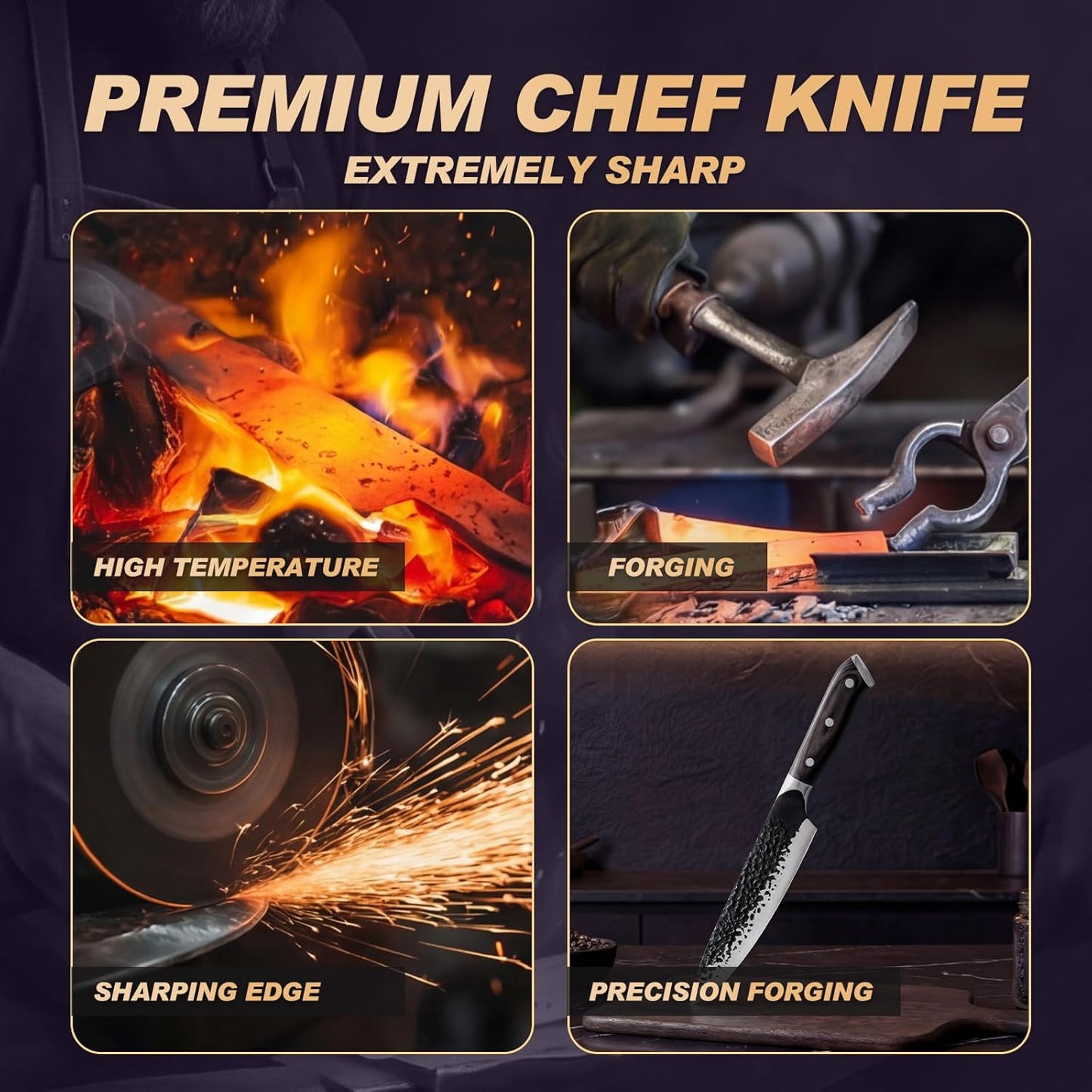 Cuchillo de chef estilo japonés hecho en China