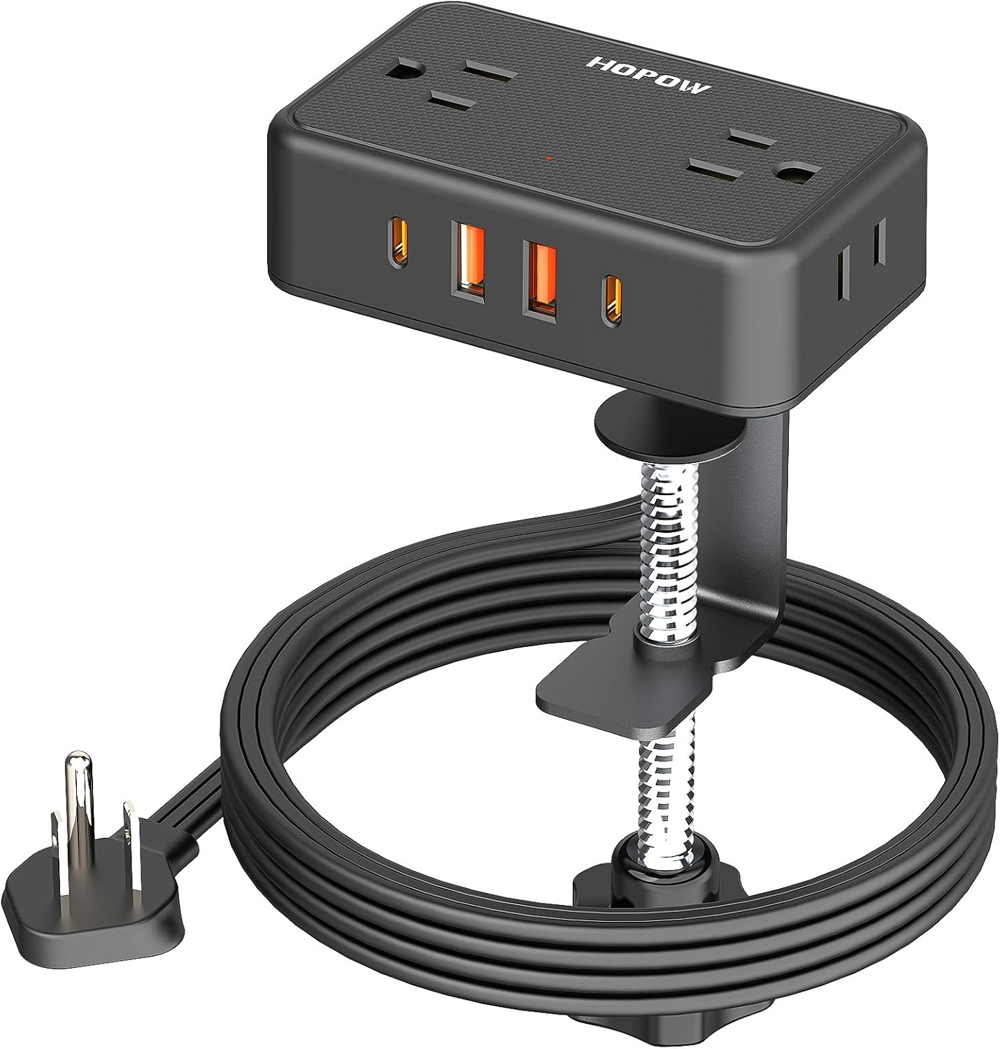 Regleta carga escritorio con 4 tomas y USB 6 pies
