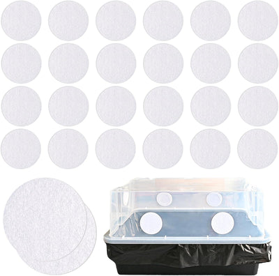 24 Discos Filtro Adhesivo Monotub 2.5pulg para Myco 28-66QT