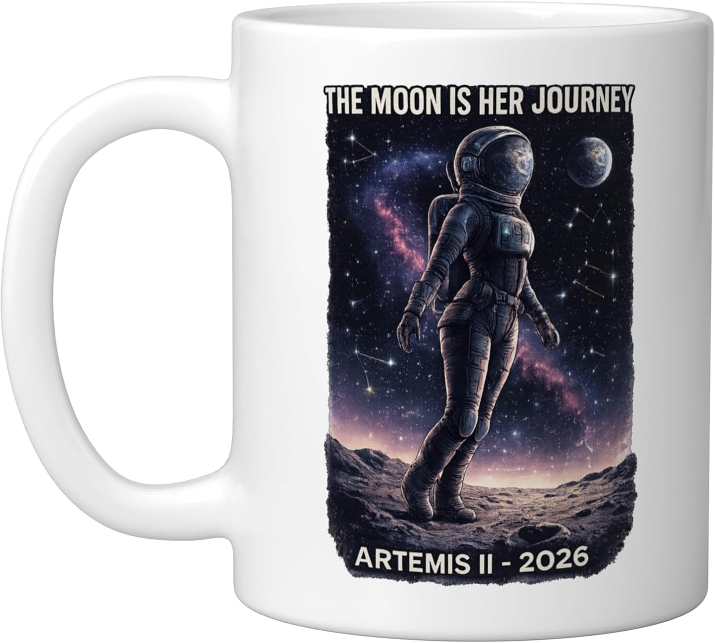 Taza Cerámica para Niña y Mujer Color Blanco