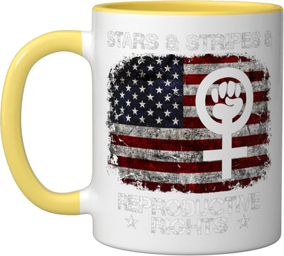 Taza Cerámica 4 de Julio Amarillo/Blanco