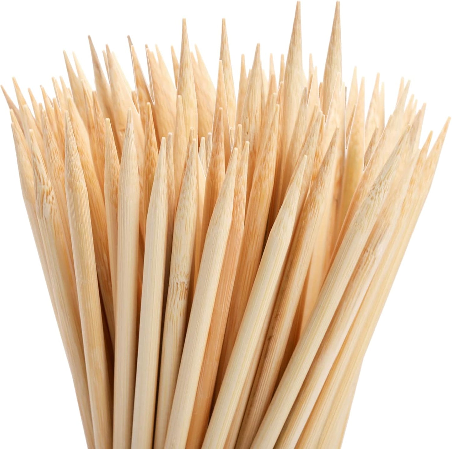 1000 Pinchos Bambú 7pulg 0.197pulg Grosor para Barbacoa Maíz Perro