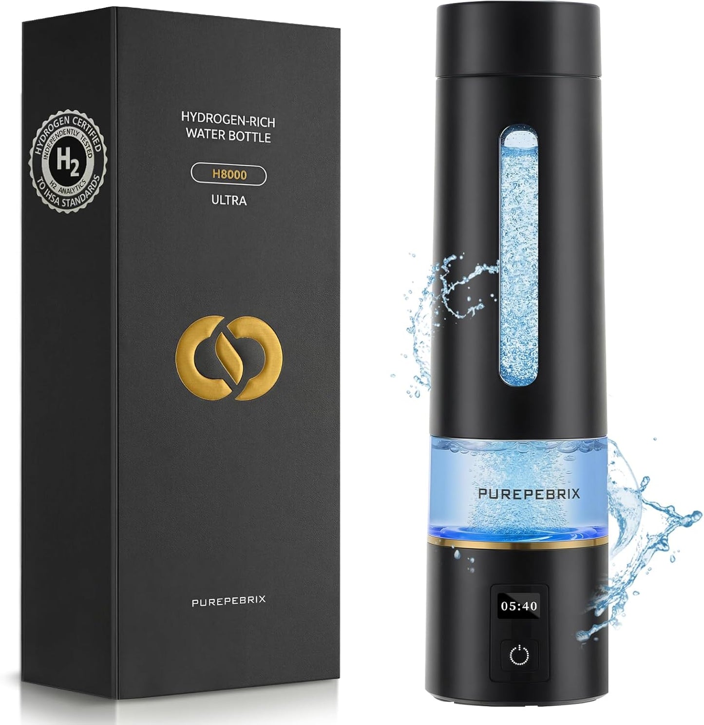 Botella agua hidrógeno pack 2 unidades