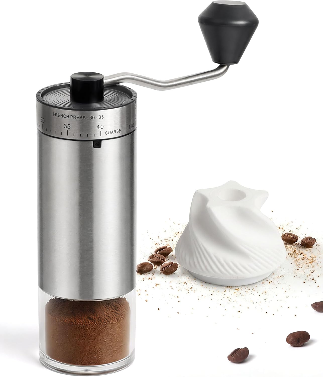 Molinillo café manual 40 ajustes cerámica con manivela