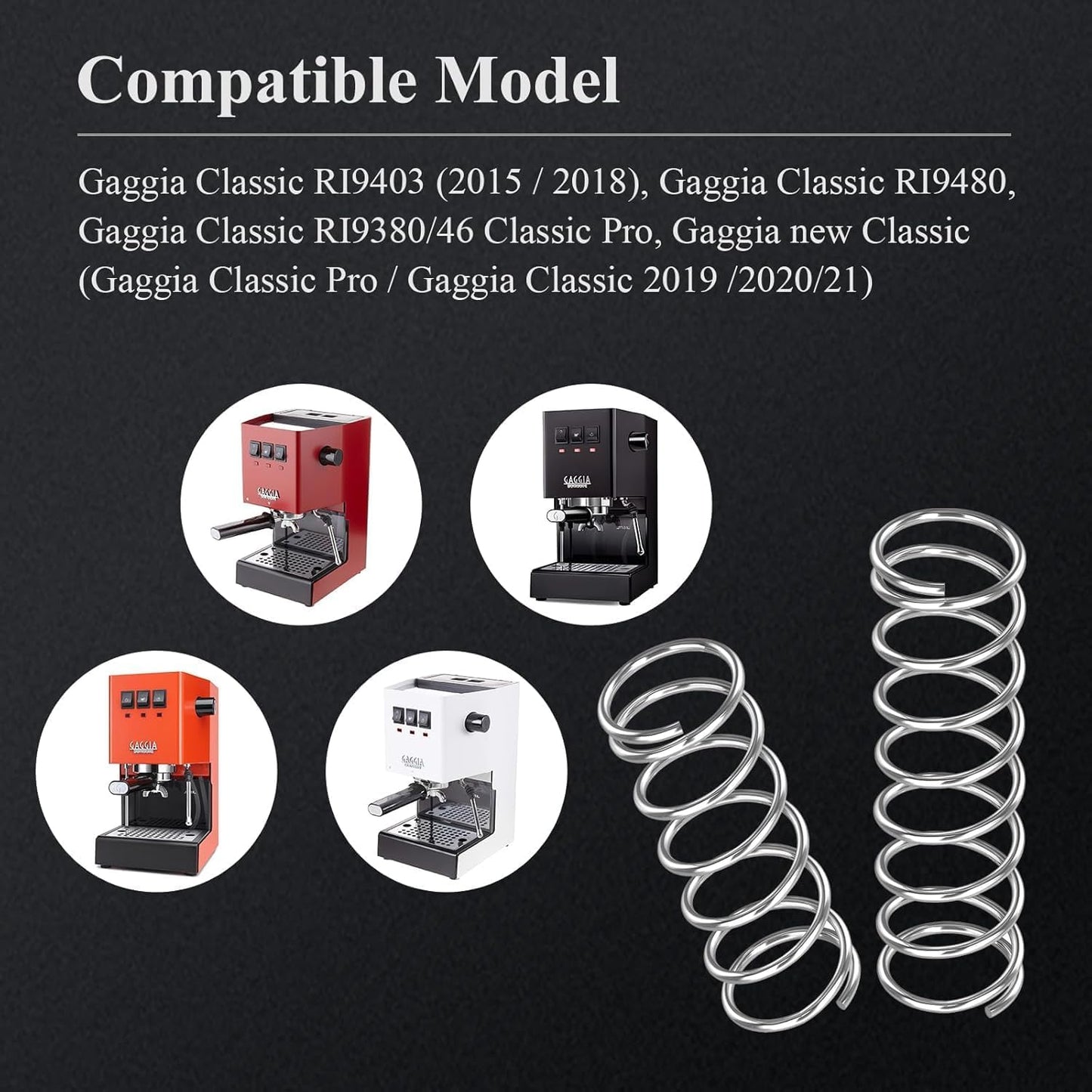 Resorte OPV 6-9 bares para cafetera Espresso Gaggia