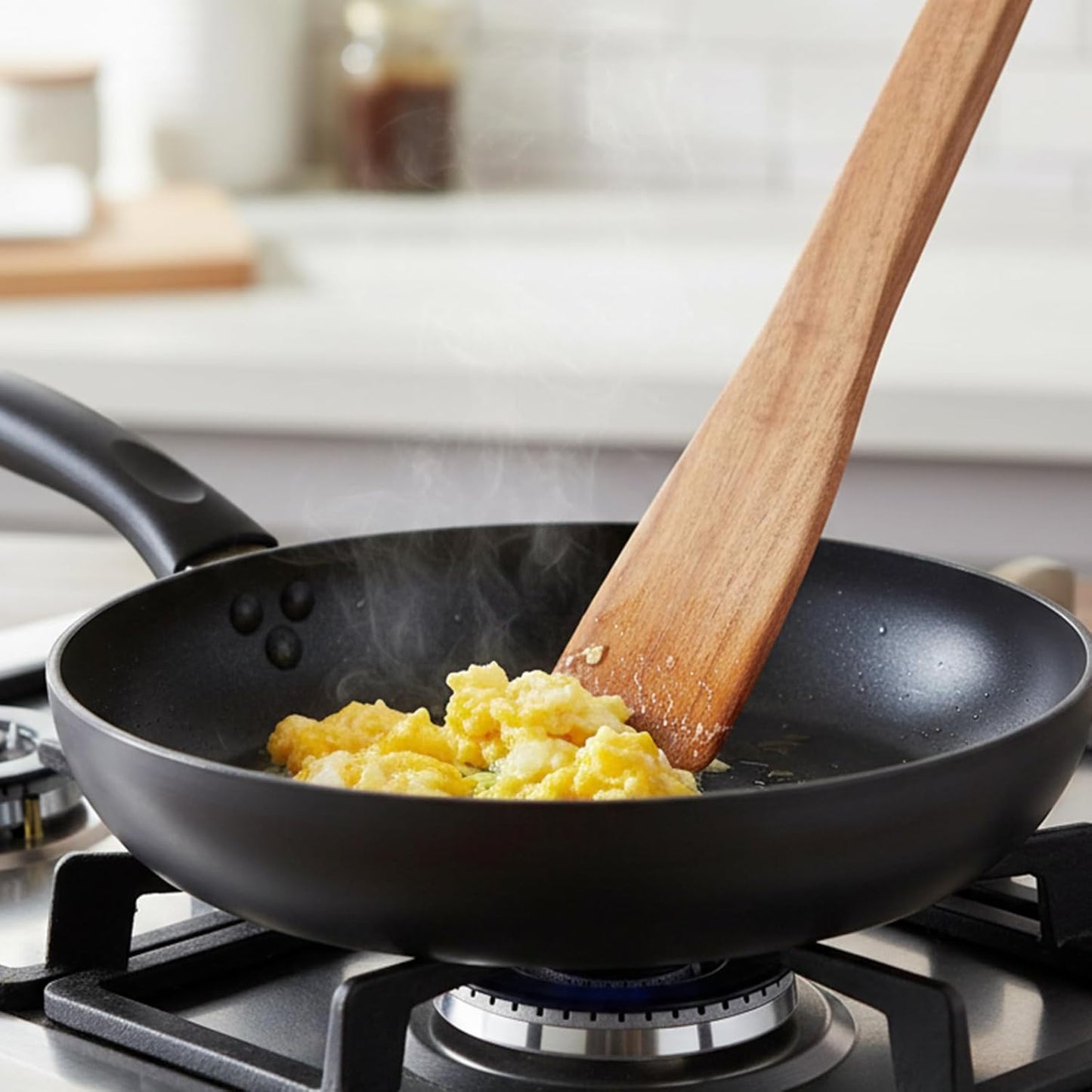 Juego espátula y cucharas madera acacia para cocinar