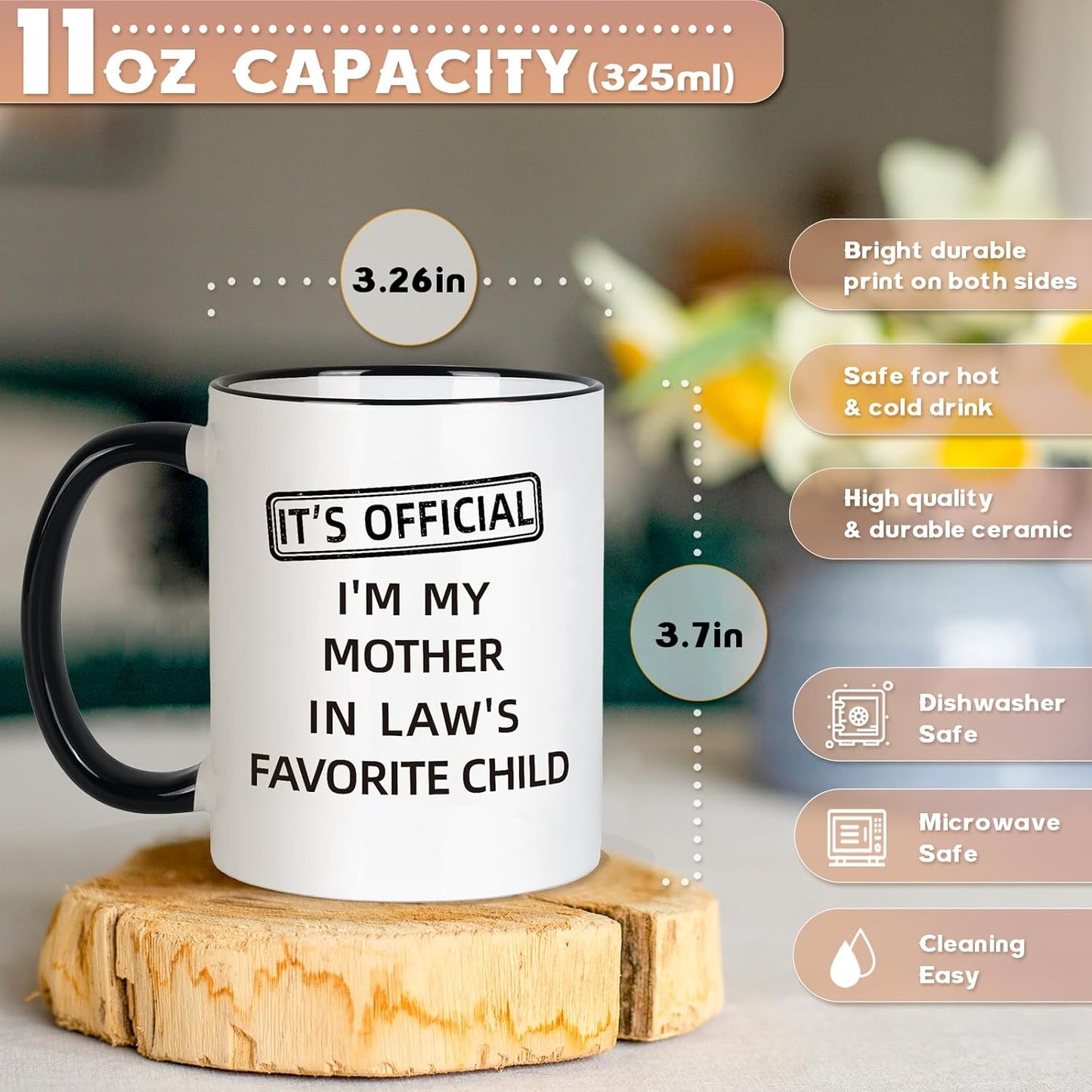 Taza de regalo para nuera y yerno divertida DIL SIL