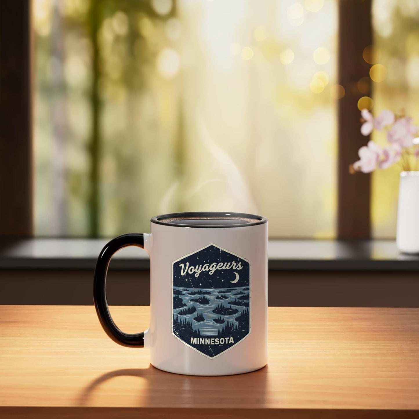 Taza cerámica Voyageurs Minnesota National Park Camping Adventure