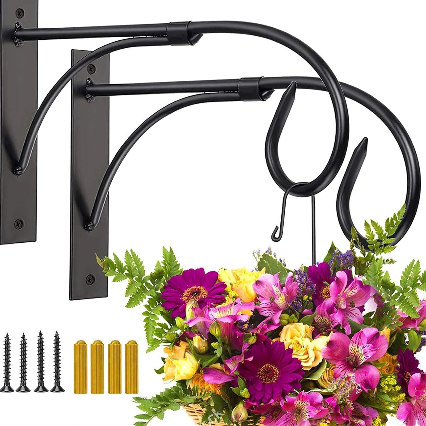 2 Soportes colgantes para plantas 11pulg decorativo