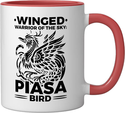 Taza Cerámica Piasa Bird Mitología Rojo/Blanco