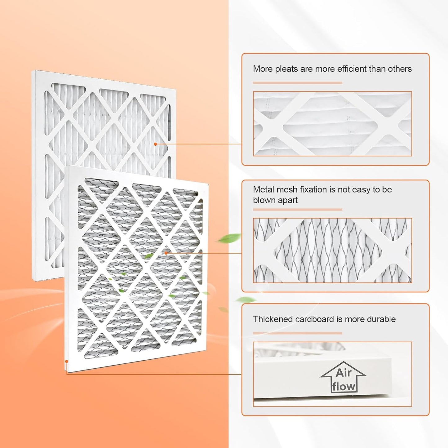 Filtro horno M11 set 6 10x10x1