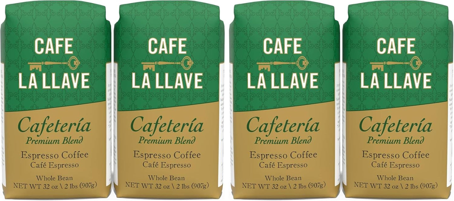 Café Espresso Grano Entero Tostado Oscuro Premium 32oz Set 4
