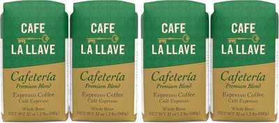 Café Espresso Grano Entero Tostado Oscuro Premium 32oz Set 4