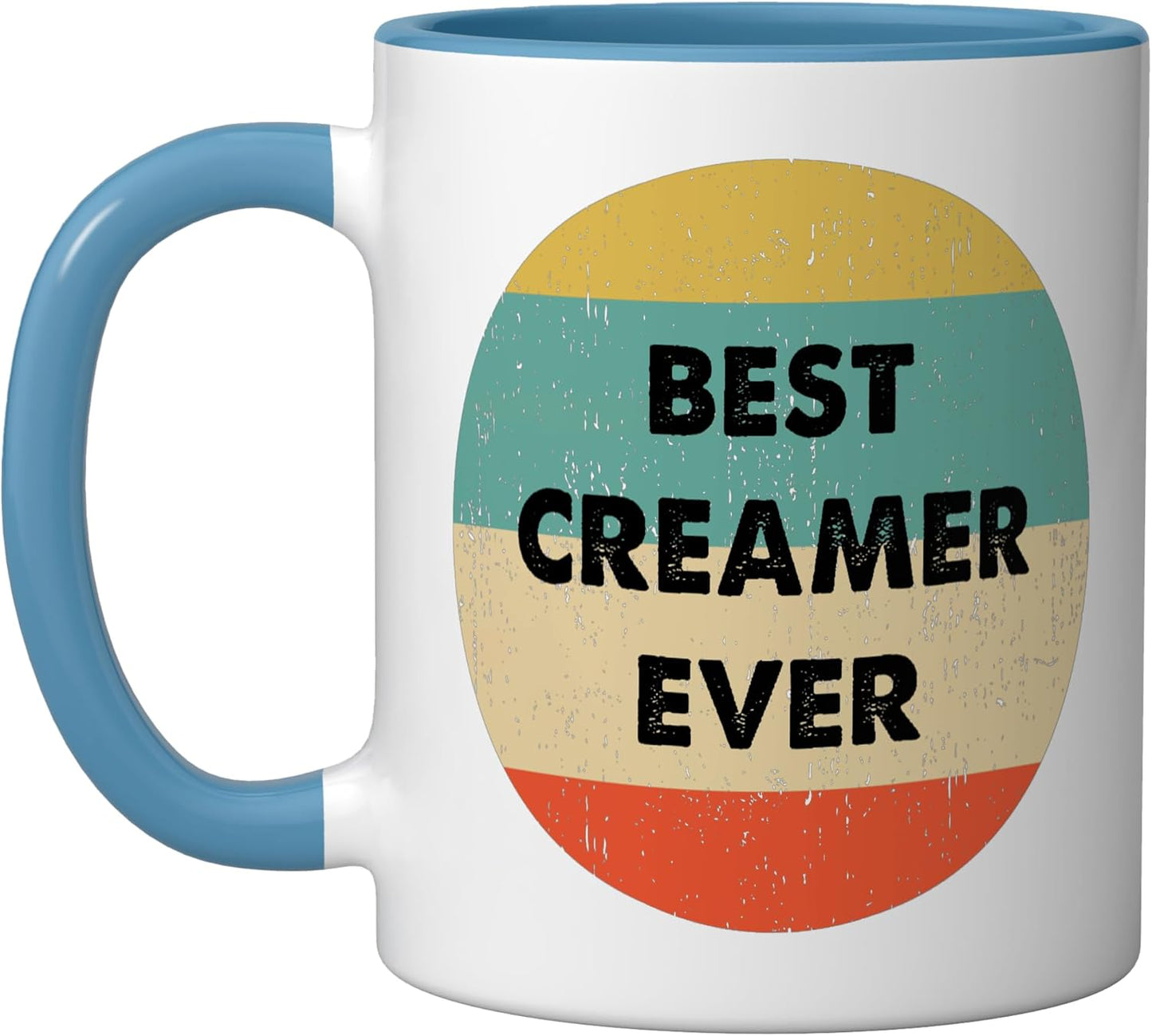 Taza cerámica Creamer Name azul/blanco