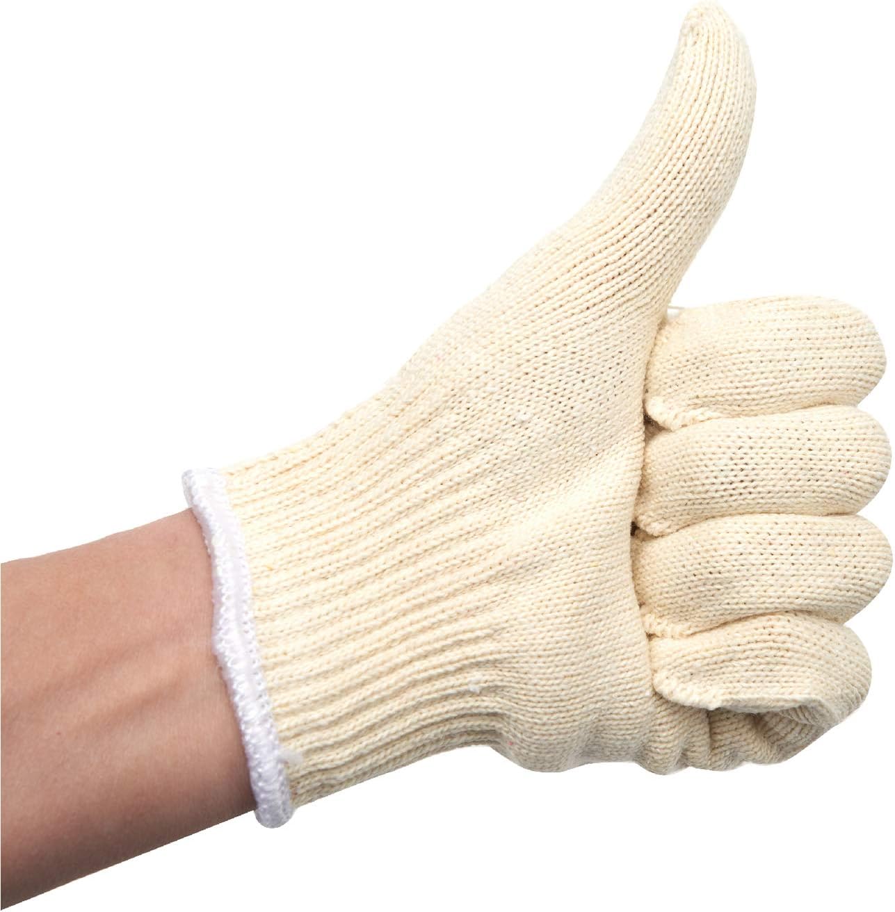 Guantes algodón blanco para parrilla paquete 12