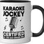 Taza Cerámica Anfitrión Karaoke Negro/Blanco